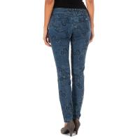 MET-Pantalon Tejano Largo estampado y elástico 10DB50210 para Mujer