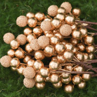 Decoración De Navidad 10 Pcs/pack Árbol De Navidad Berro Simulación Borrajo Falso Plant Wreath Para El Hogar Y Scrapbook - details 3