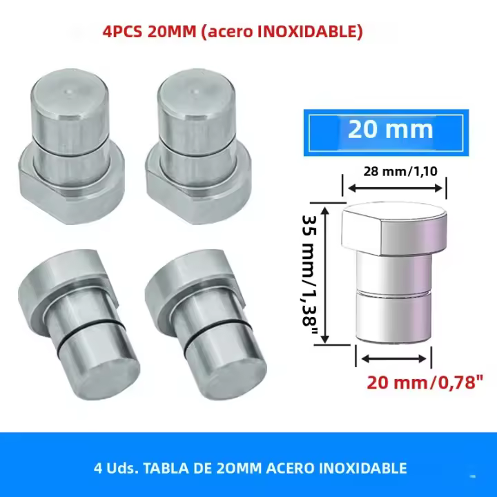 Tornillos De Banda De Acero Inoxidable Para Trabajar En Mesa 3/4 Pulgada Clavija De Perro Para Tabla Stopper MFT 19mm 20mm Herramienta De Carpintería - 1