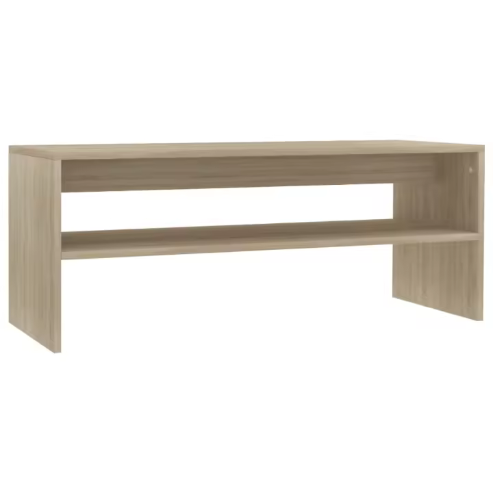 Mesa de Centro Madera contrachapada Roble Sonoma 100x40x40 cm - 1