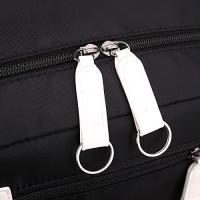 Mochila Escolar Stitch Negra con Detalles Rosas 45x30x19 cm – Mochila Grande para Niñas, Niños, Mujeres y Hombres, Resistente y Cómoda, Puerto USB y Salida de Auriculares, Ideal para Viaje y Universidad - details 3
