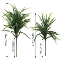 Rama De Pino Artificial Ramas De Pino Falsas Plantas Imitación De Pino Norfolk Para DIY Corona Navidad Decoración Interior Hogar - details 2