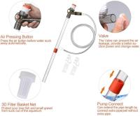 Kit de Limpieza de Grava para Acuario, cambio de agua con Boquilla Largo para variar el agua y limitar la Grava del Filter con fondo de presión de aire y Ajuste - details 1