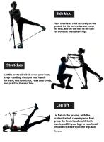 Barra De Fitness Ajustable Pilates Para Ejercicio En Casa Yoga Estiramiento Y Tonificación Con Cuerdas Elásticas Accesorio Deportivo Para Todas Las Edades - details 11
