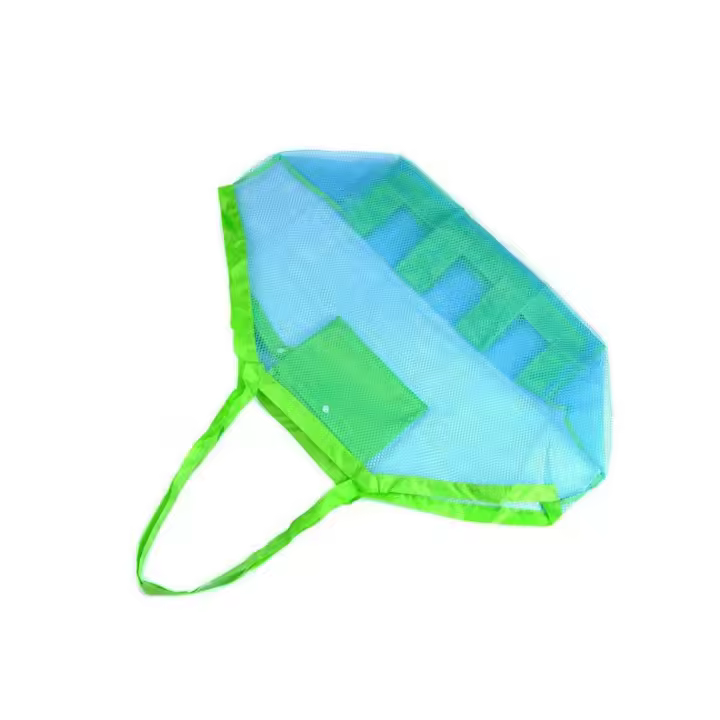 Bolsa de malla de playa de verano para niños, bolsa de almacenamiento de juguetes de gran tamaño, bolsa de playa de malla para herramientas de excavación de arena, bolsa de playa de rejilla - 1