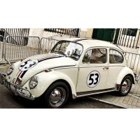 Modelo De Coche Volkswagen Beetle 1955 a Escala 1:18 Con Sonido Y Luz Vehículo De Metal Para Niños Regalo De Cumpleaños - details 4