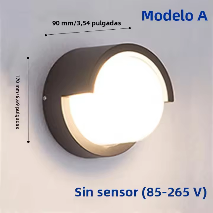 Lámpara De LED Con Sensor De Movimiento Radar 6W 16W AC85-265V Luz Fría Y Cálida IP66 Impermeable Para Porche Jardín Exterior - 1
