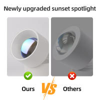Lámpara De Techo LED Sunset Rotativa Para Fiesta Y Navidad Decoración De Ambiente Con Efecto Neón Luz De Fondo Para Habitación Material De Aluminio - details 4