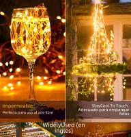 Luces De Fairy LED Solar Impermeables Para Exterior 7m/12m/22m/32m 8 Modos Guirnalda De Calle Para Fiesta Boda Navidad Decoración - details 1