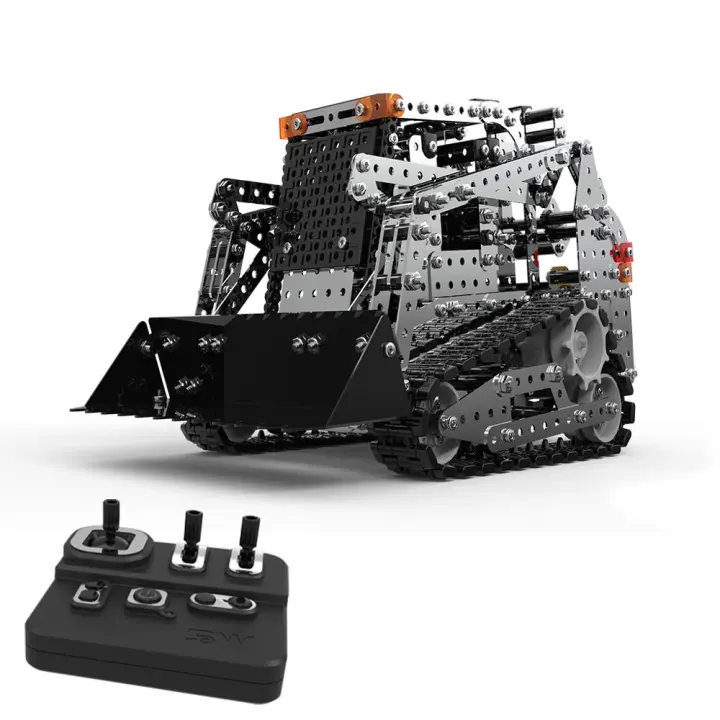 Camión Descargador RC Tracked 2.4G 10CH Con Cuerpo De Acero Inoxidable Vehículo De Construcción DIY Para Juego Educativo Para Niños - 1