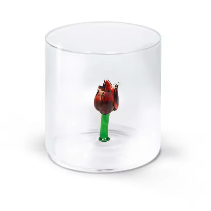 WD LifeStyle Borosilicato Cc Vidrio 250 ml Tulip Decor - 1