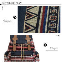 Mochila de Lona con Estampado Sólido para Mujeres Bolsa de Hombro para Estudiantes - details 7