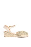 Lyla Wang alpargatas cuñas bajas de espartos con plataforma mujer diseño trenzada plantilla acolchada - details 2