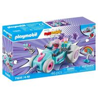 PLAYMOBIL (71635) Racing Unicornio, Kart con Motor retráctil de gran velocidad, Funstars, novedades - details 0