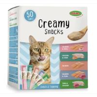 Bubimex Snacks Cremosos para Gatos, Multipack de 50 Unidades (750g), Comida Húmeda Saludable y Deliciosa - details 0