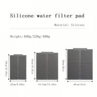 Alfombrilla De Silicona Alimentaria Para Filtro De Agua Tapete De Secado Para Frutas Y Verduras Resistente Al Calor Con Antideslizante Herramienta De Cocina Ecológica - details 0
