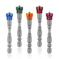 Juego De 5 Piezas De Bits De Destornillador Magnético PH2 Tamaño 1/4 Hexagonal Para Destornillador Eléctrico Y Drywall Acero De Aluminio Cromo Magnético No Slip - details 9