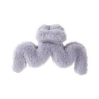 Molans Pinzas De Pelo De Peluche En Colores Sólidos Para Mujer Barretas Accesorios De Pelo Para Otoño E Invierno Moda Casual - details 2