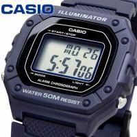 CASIO digital watch W-218h-2av resin strap 50m water resist - alarm - light - details 3