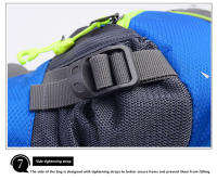 Bolsa De Cintura Para Ciclismo Running Pesca Senderismo Deporte Fitness Con Bolsillo Para Botella De Agua PU Unisex - details 27