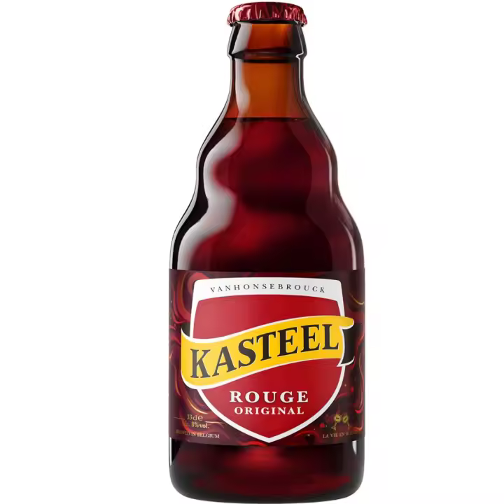 6 uds x  Kasteel Rouge 33Cl Brasserie Van Honsebrouck - Kasteelbier cerveza belga roja con cerezas - 1