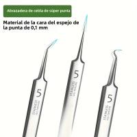 Aguja De Extracción De Puntos Negros En Acero Inoxidable Herramientas Eficientes Para Eliminar Comedones Y Blancos Profundo Limpieza Facial - details 9