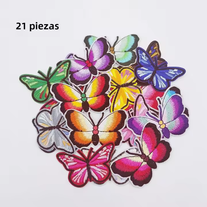 Pack De Parches Bordados Con Mariposas Para Jeans Sombreros Bolsos Ropa DIY Bolsos Badges Embellecimientos Manualidades Costura - 1