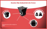 Banner - Rueda fija industrial de poliuretano sin freno