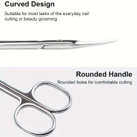 Tijeras De Acero Inoxidable Pequeñas Para Uñas Cejas Y Cabello Del Nariz Herramienta De Belleza Y Maquillaje Trimmer Facial - details 1