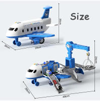 Juguete De Transformación Para Niños Avión De Plástico ABS Modelo Musical Simulación DIY Vía Inercia Regalo Para Niños - details 8