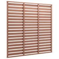 vidaXL Panel de valla de WPC 180x180 cm Color Marrón,  Gris,  Negro y mas Perfecta para plantas y animales, múltiples usos malla para ventilación, seguridad, ventana, jardín - details 2