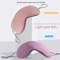 Máscara De Ojos Suave Para Dormir Alivia La Fatiga Ocular Máscara De Viaje Transpirable Doble Cara De Seda De Queso Y Algodón Mesh - details 1