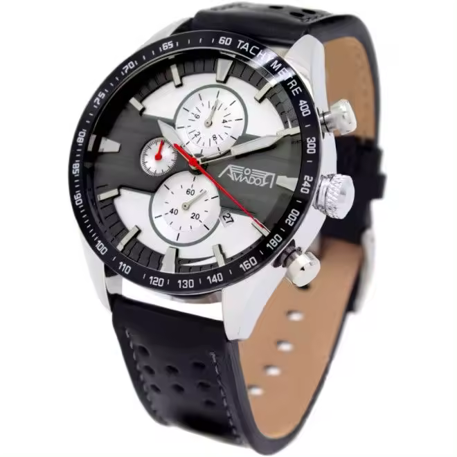 Reloj Aviador AV-21002G-B - Inspirado en Modelos Icónicos - Movimiento Cronógrafo de Cuarzo - 1