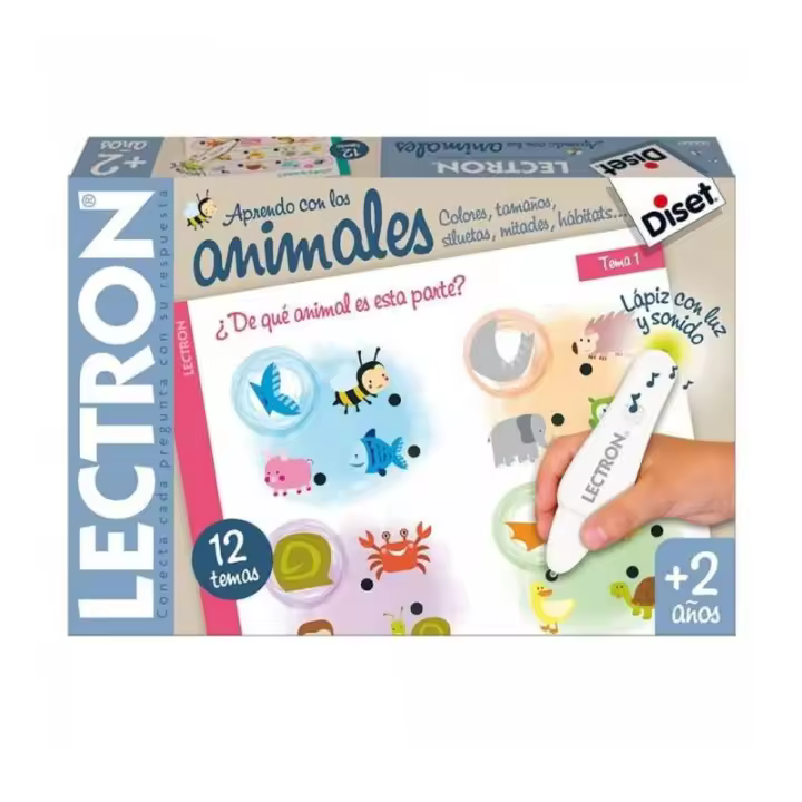 Diset Lápiz Interactivo Lectron Baby Animales - Aprendizaje Temprano Divertido - 1