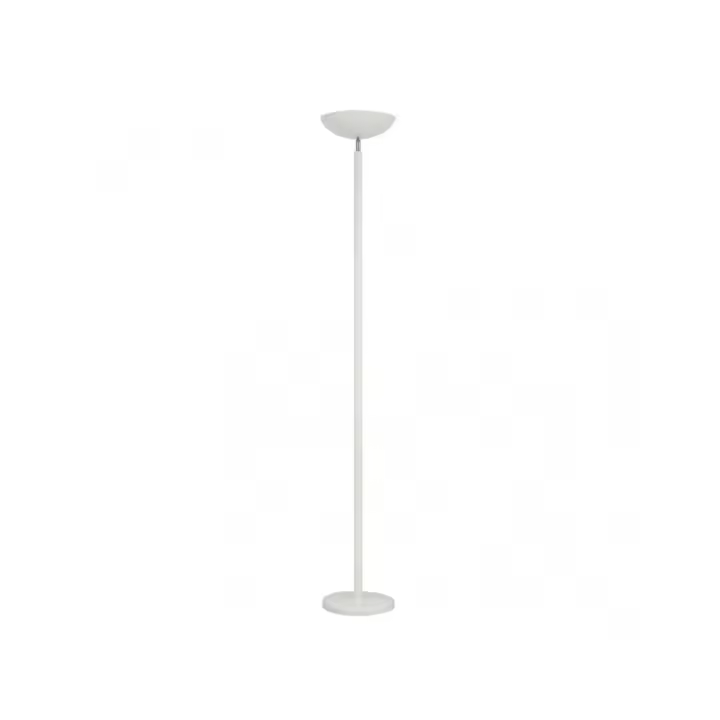 Pie De Salon Luyten 2xe27 Blanco Mate  180x27x27 Cm - 1