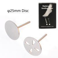 1PC Disco De Papel De Obrador Para Uñas 25mm Accesorio Para Taladro Eléctrico De Manicura Y Pedicura Material De Acero Inoxidable - details 3