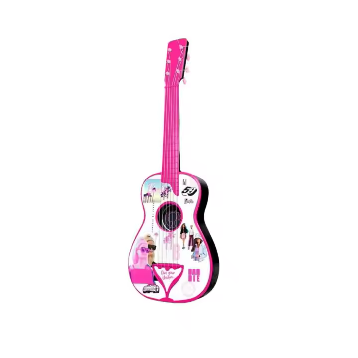 Guitarra Plástico En Estuche 4 Cuerdas Barbie (Reig 4421) - 1