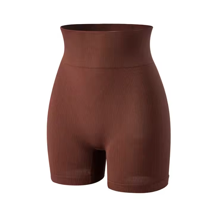 Shorts Deportivos Sin Costuras De Cintura Alta Para Mujer Fitness Running Ciclismo Yoga Levantamiento De Glúteos Ropa Deportiva - 1