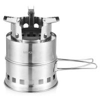 Estufa De Camping Portátil Para Sobrevivencia Quemando Madera Y Alcohol Para Excursiones Al Aire Libre Y BBQs Small Dual Fuel Camp Stove - details 8