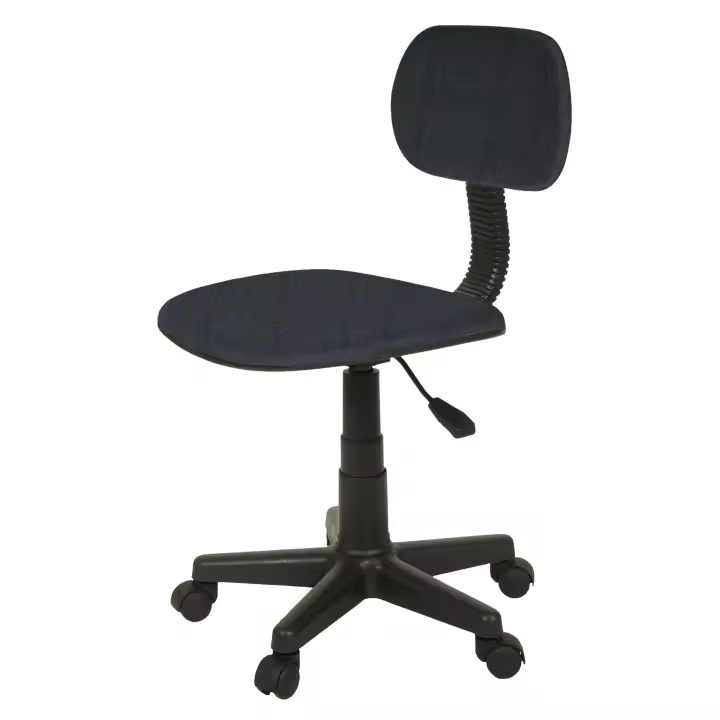 Silla de estudio Blacy color negro giratoria Altura regulable Habitación Juvenil - 1