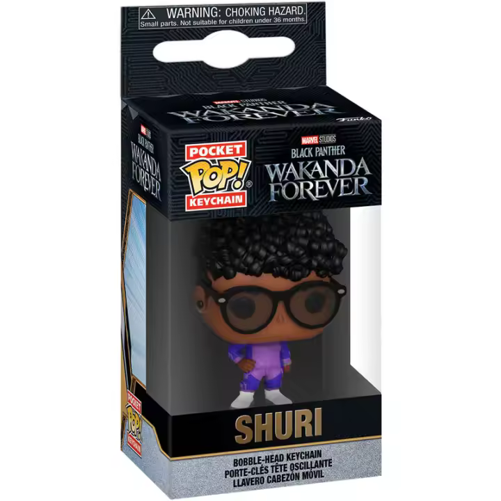 Llavero Pocket POP Marvel Black Panther Wakanda Forever ShuriFigura  Coleccionable - Idea de Regalo- Mercancia Oficial - Juguetes para Niños y Adultos - Movies Fans - Muñeco para Coleccionistas y Exposición - 1