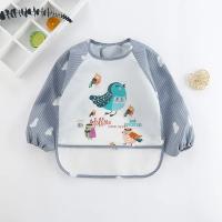 Bib De Bebé Impermeable Con Pico Para Niños Y Niñas Edad 1-3 Años Traje De Baño De Arte Con Bolsillo De Manga Larga Para Comer Y Ensechar - details 19