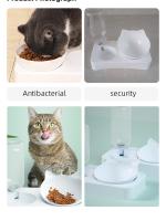Tazón De Alimentos Para Mascotas Dual Propósito Con Inclinación Para Proteger La Columna Vertebral Del Perro Alimentador Automático Suministros De Alimentación - details 4