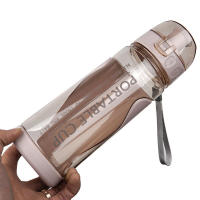 Botella Deportiva De Viaje 500ml Plástica Transparente Y Sellada Para Gimnasio Y Exteriores Botella De Bebida Portátil - details 8