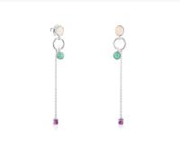 Women's Sterling Silver Animal Earrings, Creole Clasp, Elegant and Chic, Cool Collection, Small and Delicate Dangle Earrings - details 4