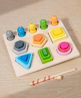 Juguetes Educativos Montessori De Madera Con Atracción Magnética Para Niños Puzzle De Colores Y Formas Para El Desarrollo Cognitivo - details 1
