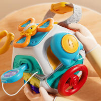 Juguete Sensorial Montessori Para Bebés Cuadrado De Actividades Educativas Para Niños De 1 a 3 Años Viaje Motor Colorido ABS - details 0