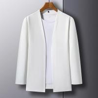 Nueva Cardigan De Larga Manga Para Hombres Color Sólido Casual Cómoda Y Moda Para Primavera Y Otoño Material Poliéster - details 3