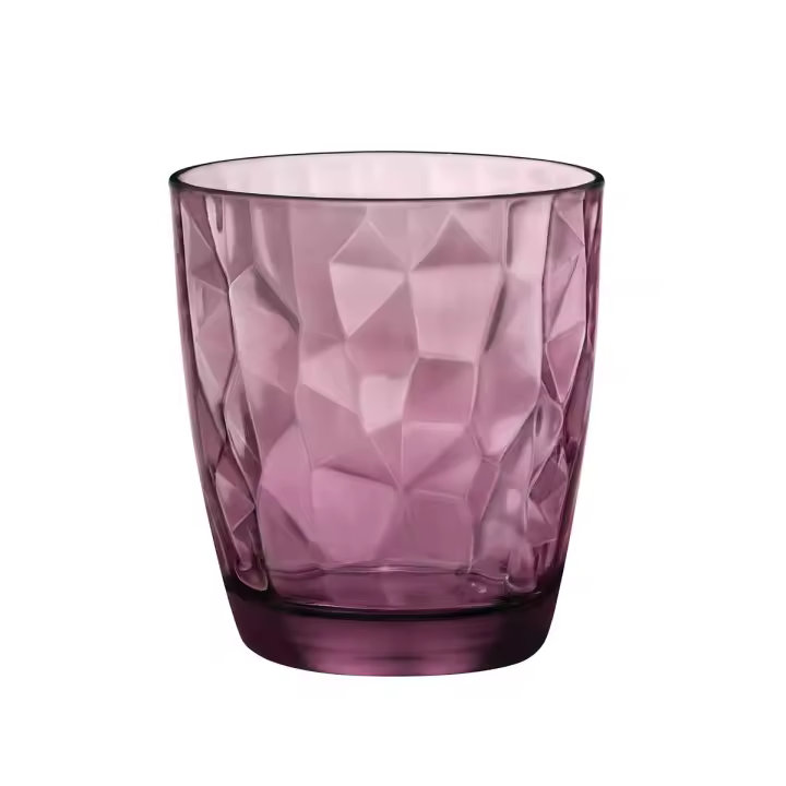 Bormioli Vasos Diamond Acqua Morados 30cl - Lote 6 | Diseño Elegante - 1