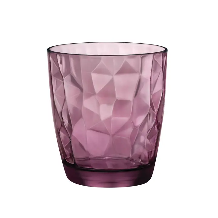 Bormioli Vasos Diamond Acqua Morados 30cl - Lote 6 | Diseño Elegante - 1